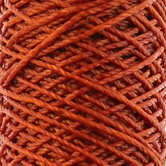 Gudebrod 0.018" 3 Ply Waxed Thread Bobbin, 75ft. Burnt Orange {4}