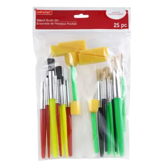 Stencil Brush Value Pack by Craft Smart&reg; {4}