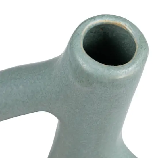 Hello Honey® Bloomingville 15" Matte Blue Stoneware Sculptural Vase {3}