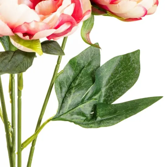 Artificial Pink Peony Bunch {9}