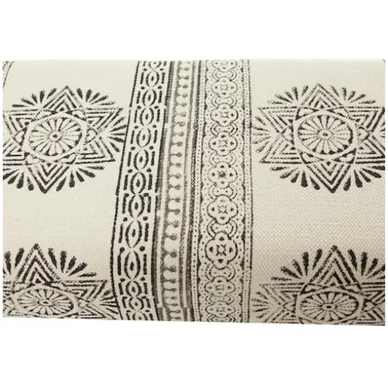 47" White Metal Floral Bench with Metal Hairpin Legs {5}