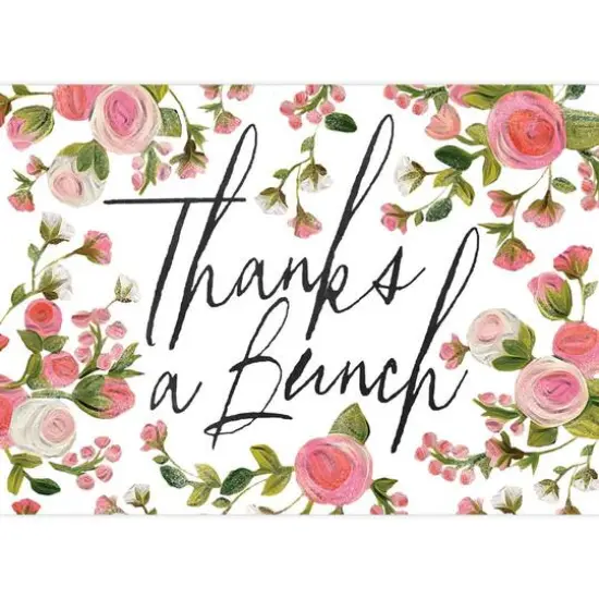 JAM Paper Blank Rosy Floral Design Thank You Cards Set, 36ct. {3}