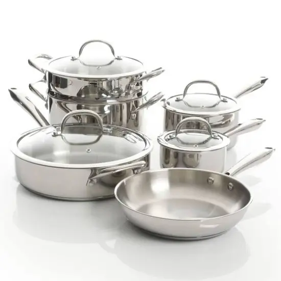 Kenmore&reg; Elite Devon 10-Piece Heavy Gauge Stainless Steel Cookware Set {9}