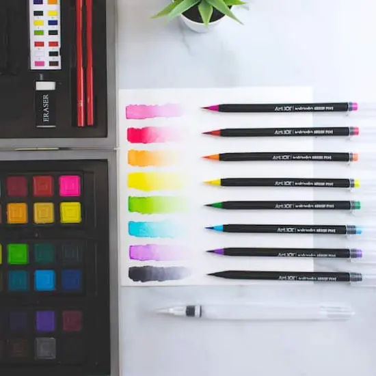 Art 101 Watercolor, Draw & Sketch Wood Art Set {5}