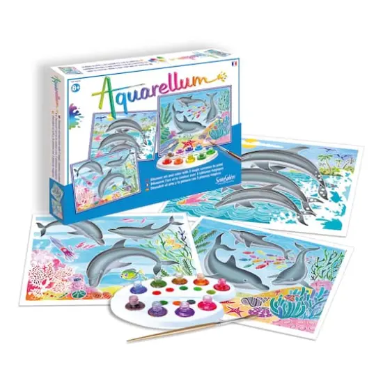 Aquarellum Large - Dolphins {1}