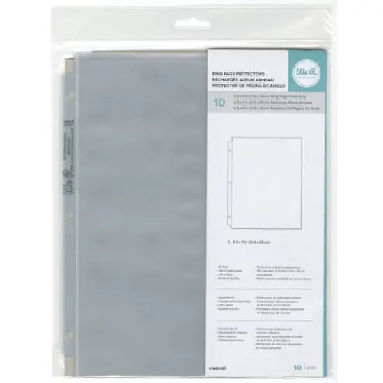 We R Memory Keepers&reg; 8.5" x 11" Ring Page Protectors, 10ct. {3}