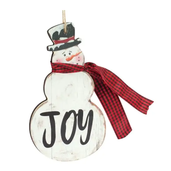 6ct. 7.25" Joy & Noel Snowman Ornaments {3}