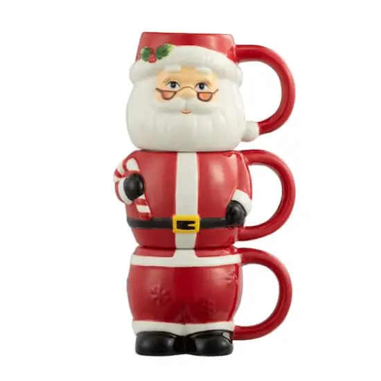 12oz. Santa Stacking Mug Set {1}