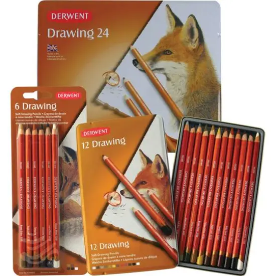 Derwent&reg; Soft Drawing Pencil 6 Color Set {3}