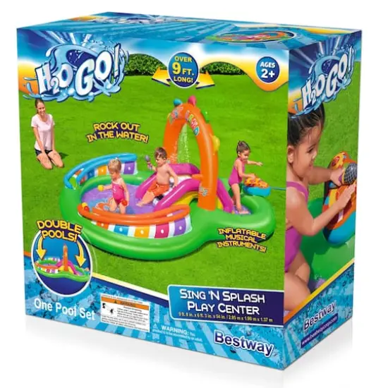 Bestway® H2OGO!® Sing 'N Splash Inflatable Kids Water Play Center {4}