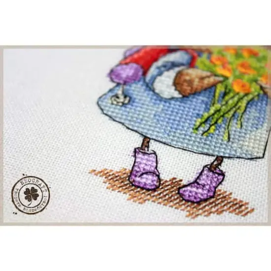 Neocraft Owl With Flowers Cross Stitch Kit {5}