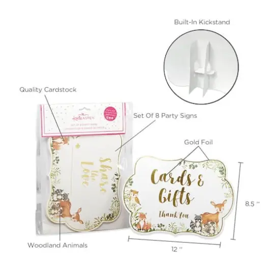 Kate Aspen&reg; Woodland Baby D&eacute;cor Sign Kit Set {7}