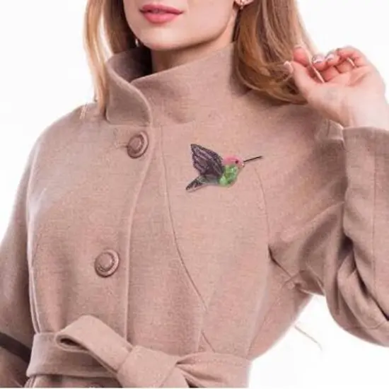 Crystal Art Beadwork Kit For Creating Brooch Fly Bird {5}