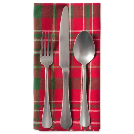 DII&reg; Tartan Holly Plaid Napkin Set, 6ct.  {6}