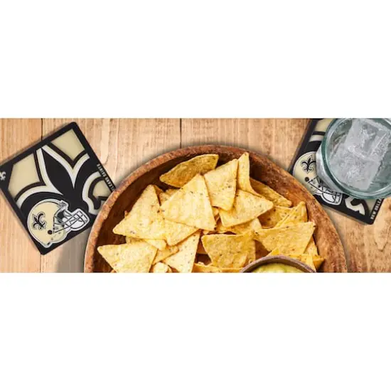 NFL 3D Logo Series Coaster Set New Orleans Saints {4}