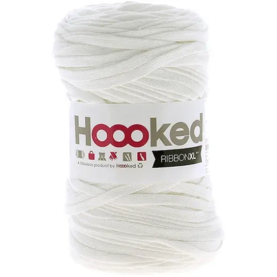 Hoooked RibbonXL Yarn Pearl White {1}