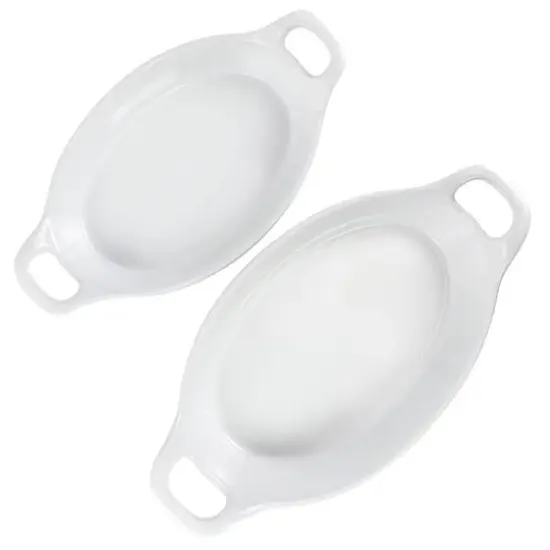 Martha Stewart White Oval Stoneware Baker Set {7}