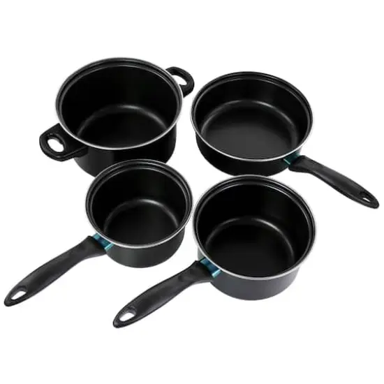 Gibson Home&reg; Newton 7-Piece Black Carbon Steel Cookware Set {10}