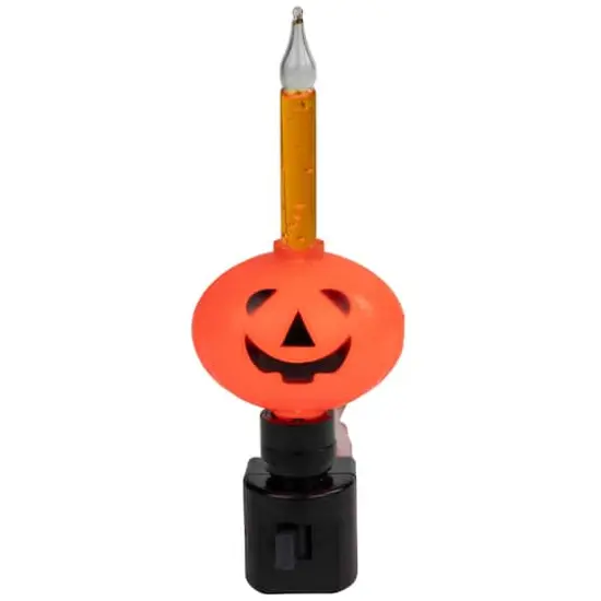 6.5" Jack-O-Lantern Halloween Bubble Night Light {1}