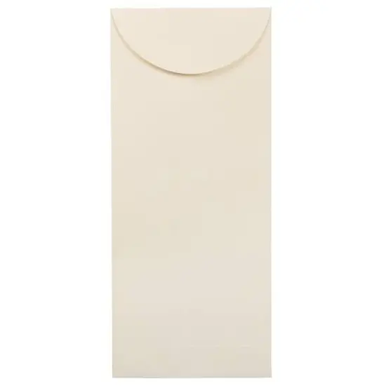 JAM Paper 4.75" x 11" Natural White Wove Business Strathmore Envelopes, 50ct. {1}