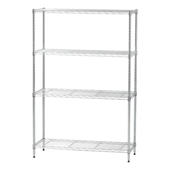 Iris&reg; 53" Silver 4-Tier Wire Rack Shelf {1}