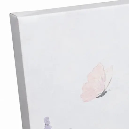 11" x 14" Floral Pasture Bunny Canvas Wall Art {4}