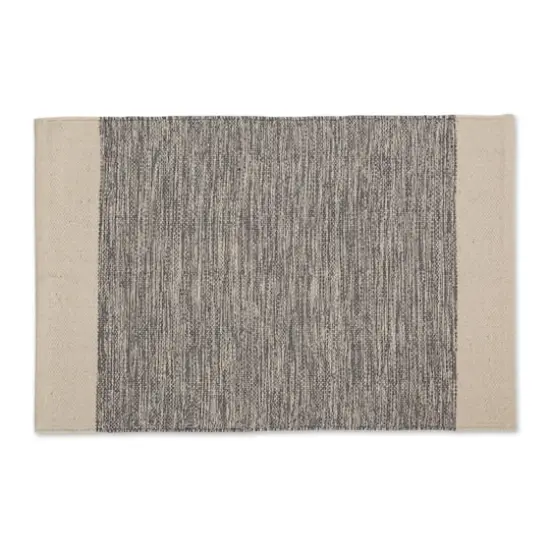 DII&reg; Gray Variegated Border Hand-Loomed Rug, 2ft. x 3ft. {1}