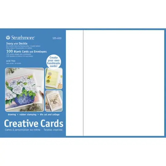 Strathmore&reg; Ivory with Deckle Creative Cards & Envelopes, 5" x 6.875" {1}