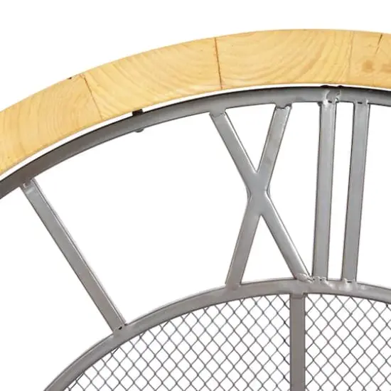 40" White Wood Vintage Wall Clock {6}