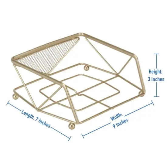 Kitchen Details Geode Napkin Holder Satin Gold {5}