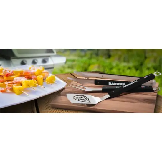 NFL Spirit Series 3-Piece BBQ Set Las Vegas Raiders {4}