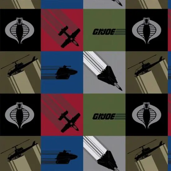Camelot Fabrics G.I. Joe Block Cotton Precut Fabric Bundle {1}