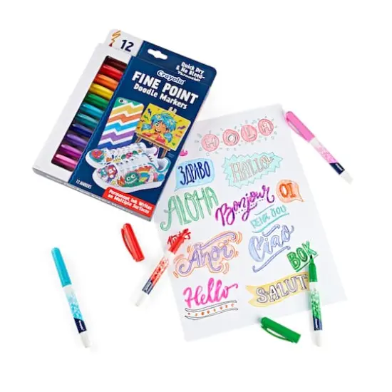 Crayola&reg; Fine Point Doodle Markers, 12ct. {11}