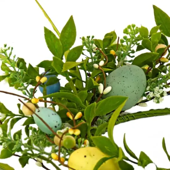 6" Spring Flowers & Eggs Candle Ring {4}