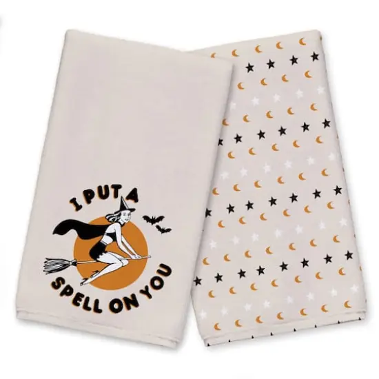 Retro Witch Tea Towel Set {1}