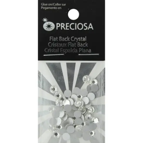 John Bead Preciosa VIVA12 Flatback Czech Crystal Rhinestones, 5mm {1}