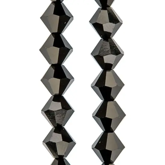 Preciosa Glass Crystal Bicone Beads, 6mm by Bead Landing&trade; Jet {1}