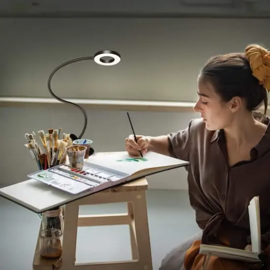 OttLite Dimmable Ring Light with Clip {3}