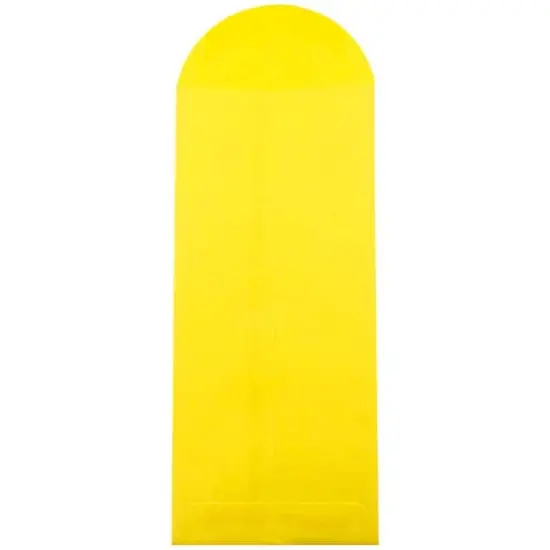 JAM Paper 4.75" x 11" Brite Hue Yellow Policy Business Envelopes, 25ct. {3}