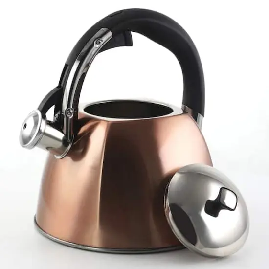 Mr. Coffee Belgrove 2.5qt. Copper Whistling Tea Kettle {6}