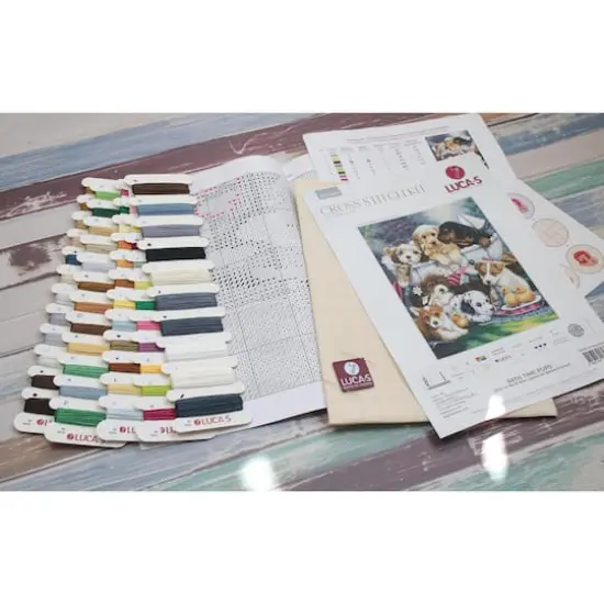 Luca-S Bath Time Pups Counted Cross-Stitch Kit {4}