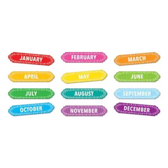 Ashley Productions Months of the Year Magnetic Die-Cut Timesavers & Labels, 3 Packs of 12 {3}