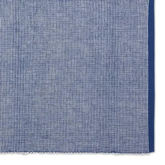 DII&reg; 2-Tone Ribbed Placemats, 6ct. Navy and white {5}