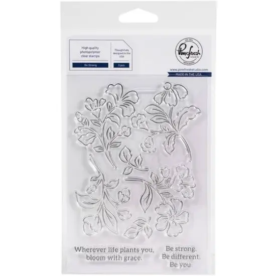 Pinkfresh Studio Be Strong Clear Stamp Set {1}