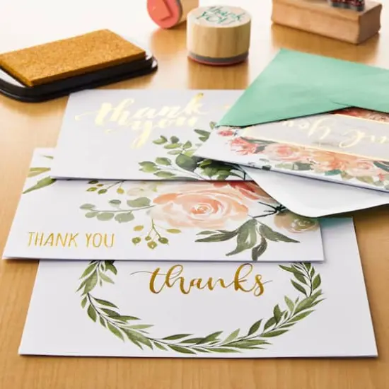 Floral Thank You Cards & Envelopes by Recollections™, 4.25" x 5.5" {3}
