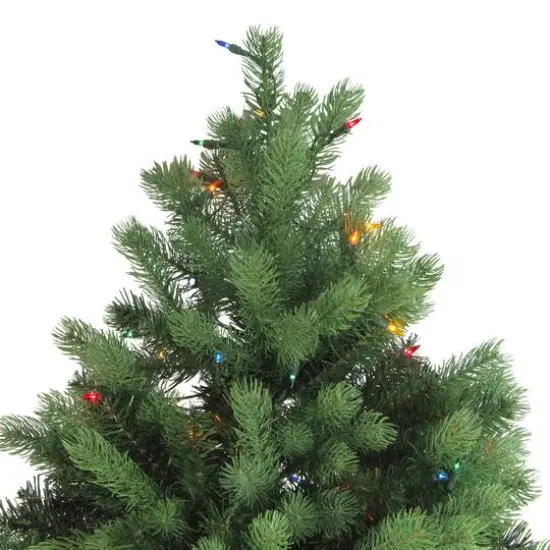 7.5ft. Pre-Lit Noble Fir Full Artificial Christmas Tree, Multicolor Lights {3}