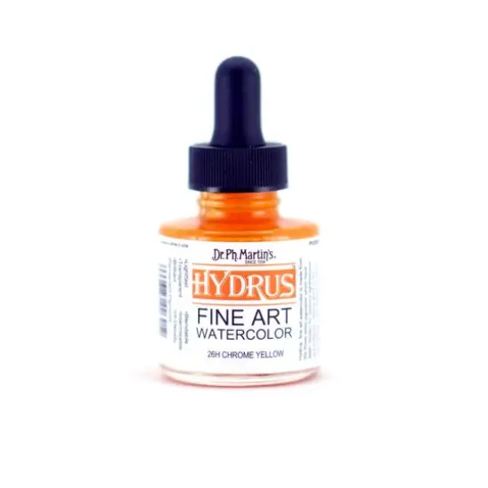 Dr. Ph. Martin's&reg; Hydrus&trade; Fine Art Watercolor, 1oz. 26H Chrome Yellow {1}