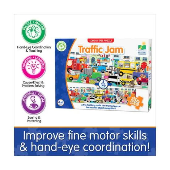 Long & Tall Puzzle - Traffic Jam: 50+ Pcs {8}