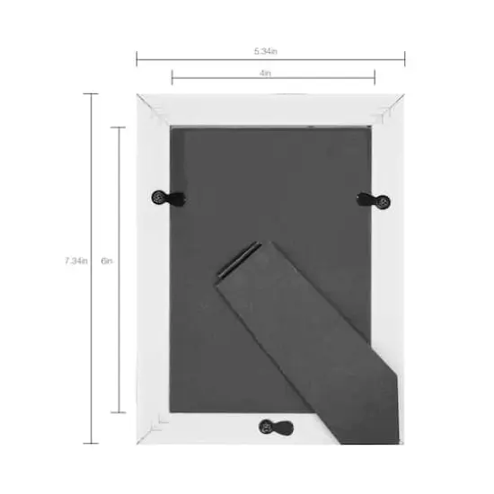 Simply Essentials&trade; 4" x 6" Brown with Black Edge Frame by Studio D&eacute;cor&reg; {5}