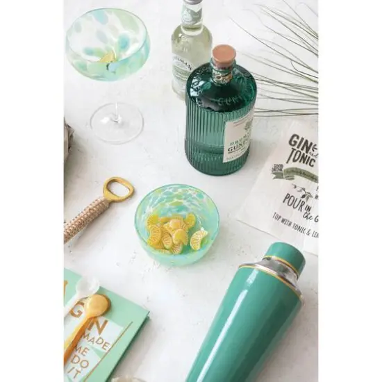 Hello Honey&reg; 4.5" Multicolor Round Glass Bowls with Pattern Design Styles, 4ct. {4}